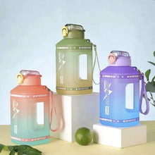 Handled Motivational Water Bottle with a Straw 1.5L — Kenya · WIMU Kitchen