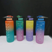 1Litre Motivational water bottle without a straw — Kenya · WIMU Kitchen