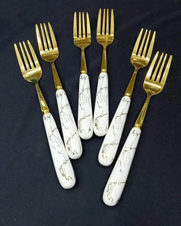 6pcs Marble Fork Set — Kenya · WIMU Kitchen Nairobi