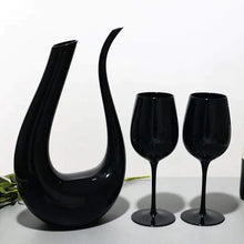 6pcs Black Glass Goblets (view 4) — Kenya · WIMU Kitchen