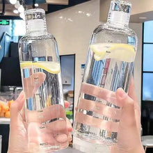750ml Borosilicate Glass Water Bottle with Leak Proof Cap Time Marker for School Gym Daily Use — Kenya · WIMU Kitchen