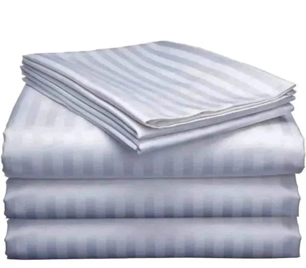 White Striped Flat Sheets — Kenya · WIMU Kitchen Nairobi