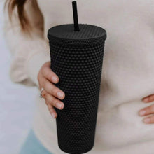 800ml Studded Tumbler with Lid and Straw — view 2 — Kenya · WIMU Kitchen