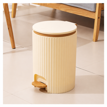 Foot-Pedal Push Dustbin – Hands-Free Kitchen & Bathroom Bin (Grey or Beige) — Kenya · WIMU Kitchen