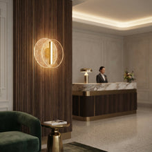 Overlapping Circle LED Wall Lamp 7W Gold, 490 Lumens — view 2 — Kenya · WIMU Kitchen