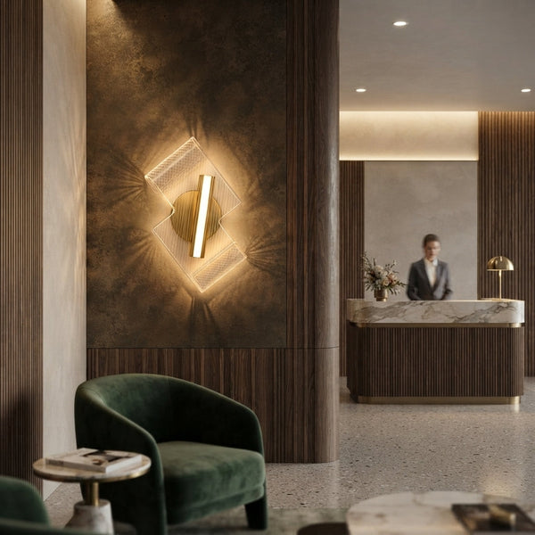Gold Geometric LED Wall Light 7W 3000K Warm White 490lm WH 2602-20-GO-WW — WIMU Kitchen Nairobi — Kenya · WIMU Kitchen Nairobi