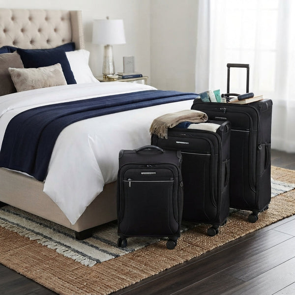 Toledo 3 Piece Suitcase Set, 19, 24 and 29 Inch, Water Repellent Polyester — WIMU Kitchen Nairobi — Kenya · WIMU Kitchen Nairobi
