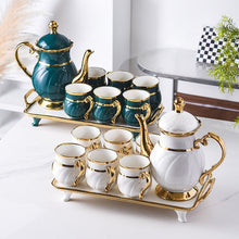 Serve Guests in Style: Gold Rim Porcelain Tea Set with Teapot & Tray — WIMU Kitchen Nairobi — Kenya · WIMU Kitchen