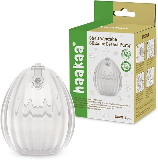 HAAKAA Shell Wearable Hands-Free Manual Breast Pump/Milk Collector – Medical-Grade Silicone – Compact, Portable & Discreet – Leak-Proof Valve 2.5 oz 1PK — Kenya · WIMU Kitchen Nairobi