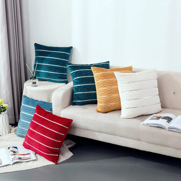 Luxury Simple Stripe Wrinkle Pillowcase/pillowcover — Kenya · WIMU Kitchen Nairobi