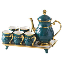Serve Guests in Style: Gold Rim Porcelain Tea Set with Teapot & Tray — WIMU Kitchen Nairobi — Kenya · WIMU Kitchen