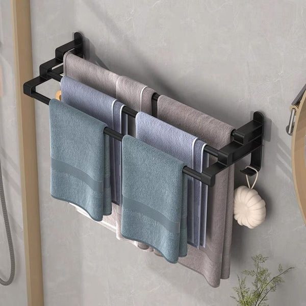 Heavy Duty 3-Layer Bathroom Towel Rack 60cm — Matte Black — WIMU Kitchen Nairobi — Kenya · WIMU Kitchen Nairobi