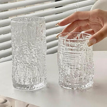 Vintage Bark Design Glass Set – 6pcs Water & Juice Glasses (view 4) — Kenya · WIMU Kitchen