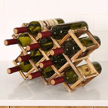 Wooden Wine Bottle Rack — Kenya · WIMU Kitchen
