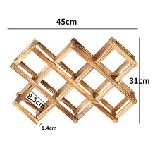 Wooden Wine Bottle Rack (view 4) — Kenya · WIMU Kitchen