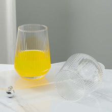6pcs Stemless Ribbed Aesthetic Crystal Glass Set – 400ml (view 2) — Kenya · WIMU Kitchen