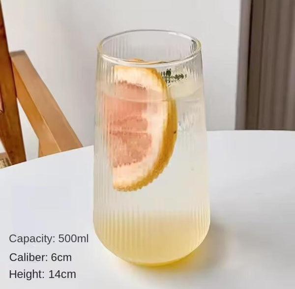 Ribbed juice/water glasses 6pcs — Kenya · WIMU Kitchen Nairobi