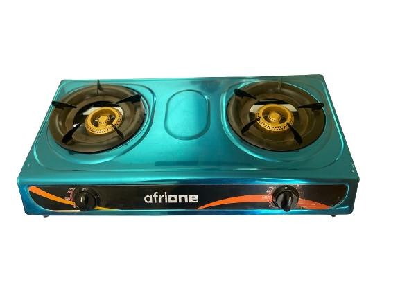 A double-burner gas stove with a tempered glass surface — Kenya · WIMU Kitchen Nairobi