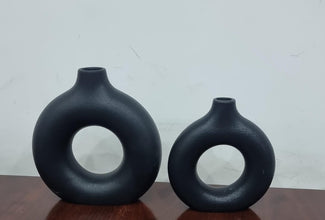 Stackable Porcelain Donut Vases: One Set, Two Elegant Looks — WIMU Kitchen Nairobi — Kenya · WIMU Kitchen