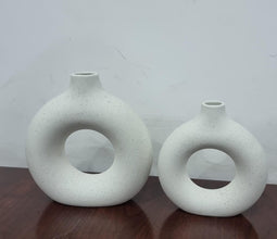 Stackable Porcelain Donut Vases: One Set, Two Elegant Looks — WIMU Kitchen Nairobi — Kenya · WIMU Kitchen