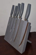 German standard Gottiny or Bonappetit brand 6pc knife set with magnetic block holder (view 3) — Kenya · WIMU Kitchen
