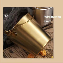 Ice Cube Bucket Steel Gold (view 3) — Kenya · WIMU Kitchen