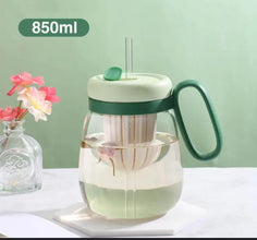 Plastic Water bottle, Teacup With Infuser And Lid — Kenya · WIMU Kitchen