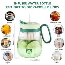 Plastic Water bottle, Teacup With Infuser And Lid — Kenya · WIMU Kitchen