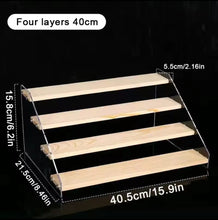 4-Tier Bamboo & Acrylic Multipurpose Stand – Spice, Perfume & Display Rack — WIMU Kitchen Nairobi — Kenya · WIMU Kitchen