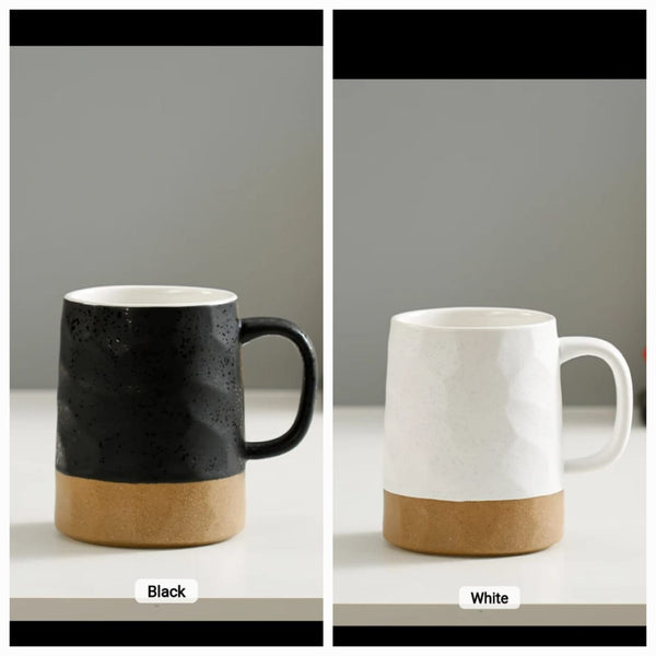 Double Glaze Retro Nordic stripped Matte Ceramic Coffee Mugs — Kenya · WIMU Kitchen Nairobi