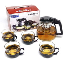 5pc Transparent Heat Resistance Glass Infuser Tea set — Kenya · WIMU Kitchen