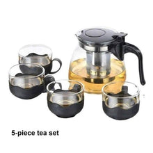 5pc Transparent Heat Resistance Glass Infuser Tea set — Kenya · WIMU Kitchen