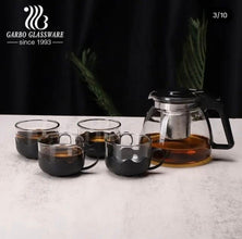 5pc Transparent Heat Resistance Glass Infuser Tea set — Kenya · WIMU Kitchen