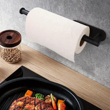Long Under-Cabinet Paper Towel Holder – Self-Adhesive Stainless Wall Mount (Black/Silver) — WIMU Kitchen Nairobi — Kenya · WIMU Kitchen