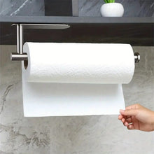 Long Under-Cabinet Paper Towel Holder – Self-Adhesive Stainless Wall Mount (Black/Silver) — WIMU Kitchen Nairobi — Kenya · WIMU Kitchen
