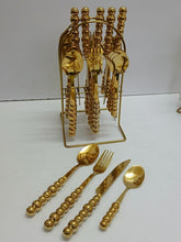 24 pcs Cutlery set with stand (view 2) — Kenya · WIMU Kitchen