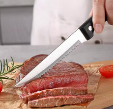 STAINLESS STEEL SERRATED STEAK KNIFE (view 3) — Kenya · WIMU Kitchen