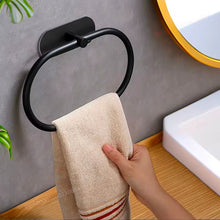 Self-Adhesive Towel Ring Holder – No-Drill Bathroom Hand-Towel Ring (Black/Silver/Gold) — WIMU Kitchen Nairobi — Kenya · WIMU Kitchen
