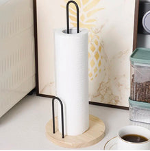 Metal Paper Towel Holder with Bamboo Base – Countertop Kitchen Roll Stand — WIMU Kitchen Nairobi — Kenya · WIMU Kitchen