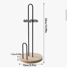 Metal Paper Towel Holder with Bamboo Base – Countertop Kitchen Roll Stand — WIMU Kitchen Nairobi — Kenya · WIMU Kitchen