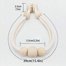 Magnetic Curtain Tiebacks with Wooden Beads – Set of 2 No-Drill Holdbacks — WIMU Kitchen Nairobi — Kenya · WIMU Kitchen