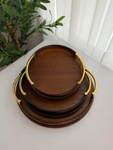 Round Bamboo Serving Trays with Metal Handles – Multi-Use Décor & Food Trays — WIMU Kitchen Nairobi — Kenya · WIMU Kitchen