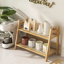 Wicker-Style Bamboo Countertop Storage Rack (Light or Dark Brown) — WIMU Kitchen Nairobi — Kenya · WIMU Kitchen