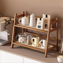 Wicker-Style Bamboo Countertop Storage Rack (Light or Dark Brown) — WIMU Kitchen Nairobi — Kenya · WIMU Kitchen