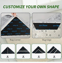 Silicone Rug Grippers – 4-Pack Non-Slip Washable Carpet Corner Pads — WIMU Kitchen Nairobi — Kenya · WIMU Kitchen