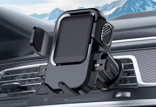 Universal Car Phone Holder – Air-Vent Spiral-Hook Mount, Anti-Shake — WIMU Kitchen Nairobi — Kenya · WIMU Kitchen