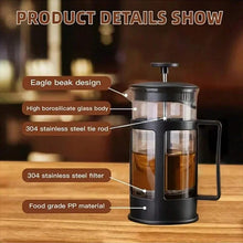 1000ml French Press Coffee Maker – Borosilicate Glass & Stainless Steel Filter — WIMU Kitchen Nairobi — Kenya · WIMU Kitchen