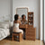 Dressing Table with Sliding Mirror and Built-In Lights, White or Brown — WIMU Kitchen Nairobi