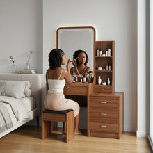 Dressing Table with Sliding Lighted Mirror, 1020mm — view 4 — Kenya · WIMU Kitchen