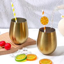 500ml Stainless Steel Stemless Wine Goblets, Gold Black or Rainbow — view 9 — Kenya · WIMU Kitchen